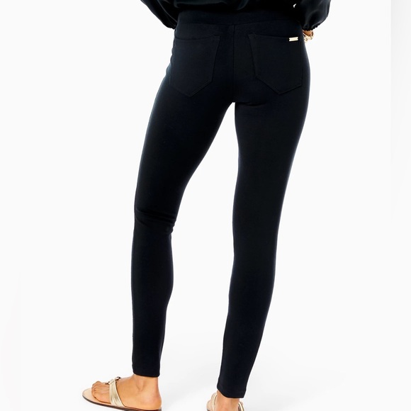 Lilly Pulitzer 28" Mia High-Rise Knit Legging Small Black - Picture 2 of 14